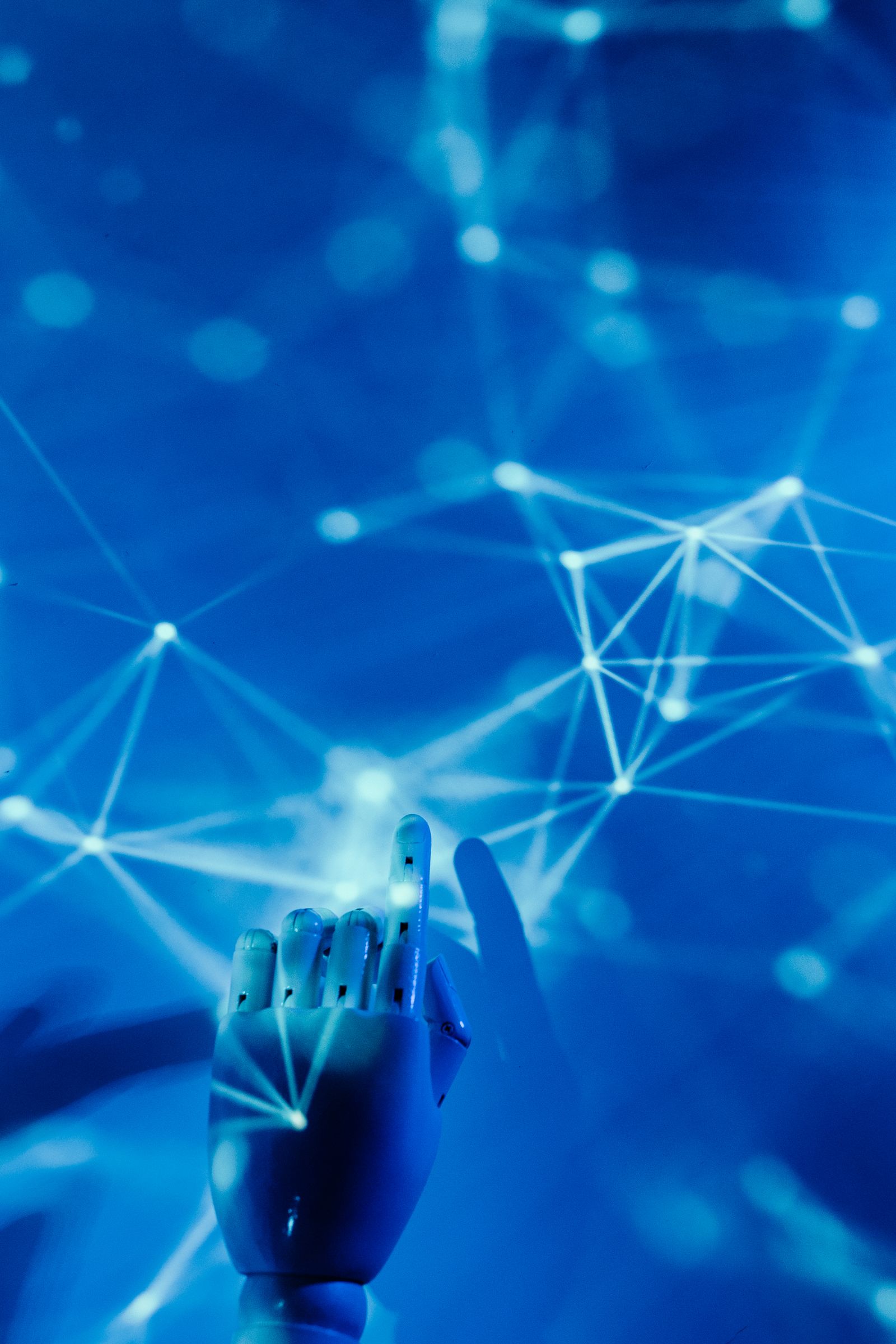 Abstract visual of AI automation